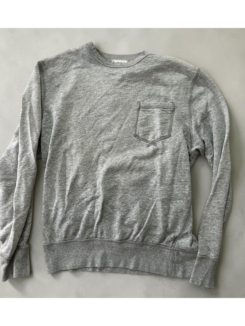 J.Crew Knit Goods Grey Pocket Sweatshirt - Size M